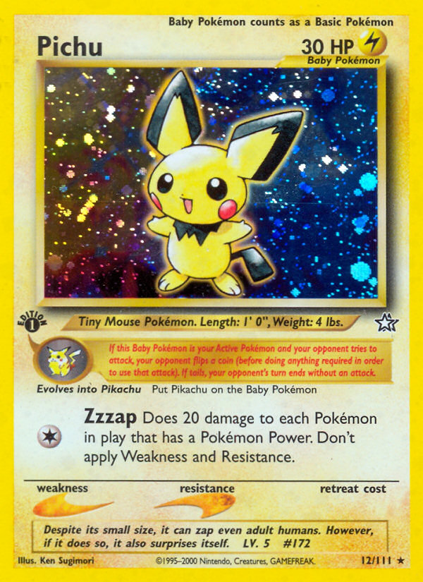 Pichu (12/111) [Neo Genesis 1st Edition] | Dragon's Lair Comics and Fantasy Houston TX