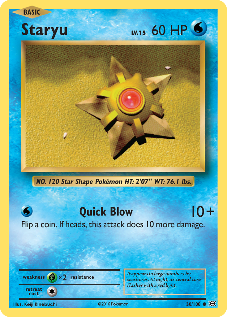 Staryu (30/108) [XY: Evolutions] | Dragon's Lair Comics and Fantasy Houston TX