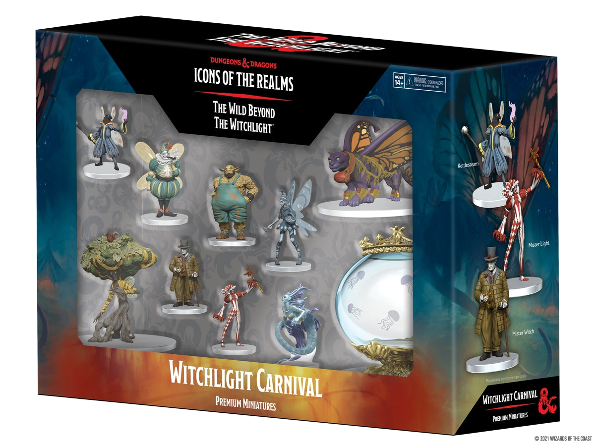 Wizkids Dungeons and Dragons: Icons of the Realms Set 20 The Wild Beyond the Witchlight - Witchlight Carnival Premium Set | Dragon's Lair Comics and Fantasy Houston TX