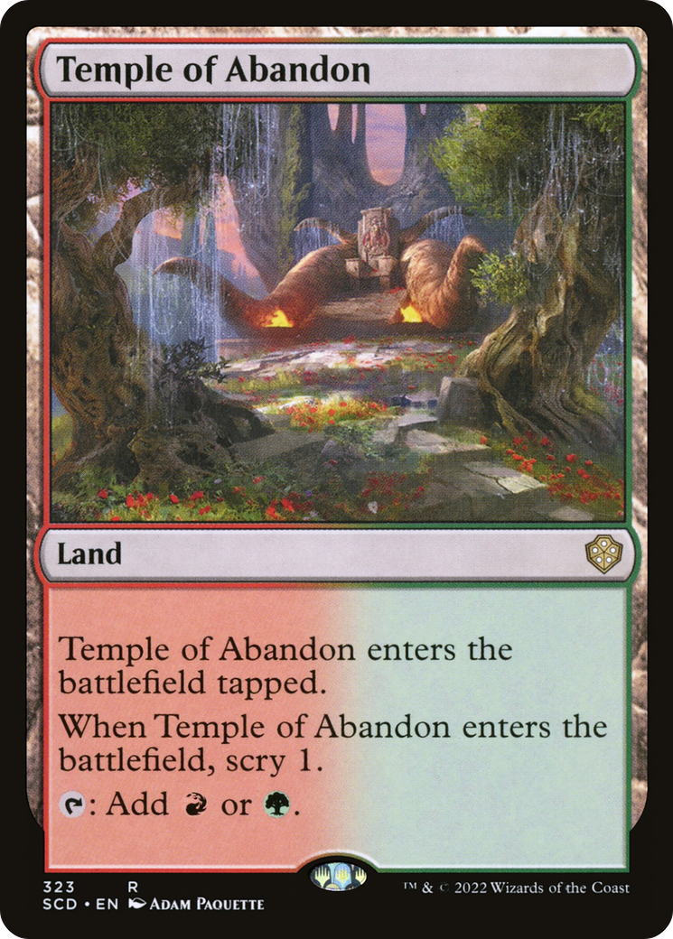 Temple of Abandon [Starter Commander Decks] | Dragon's Lair Comics and Fantasy Houston TX