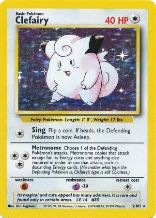 Clefairy (5/102) [Base Set Unlimited] | Dragon's Lair Comics and Fantasy Houston TX