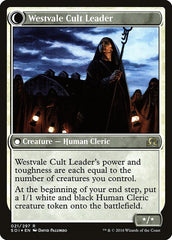 Hanweir Militia Captain // Westvale Cult Leader [Shadows over Innistrad Prerelease Promos] | Dragon's Lair Comics and Fantasy Houston TX