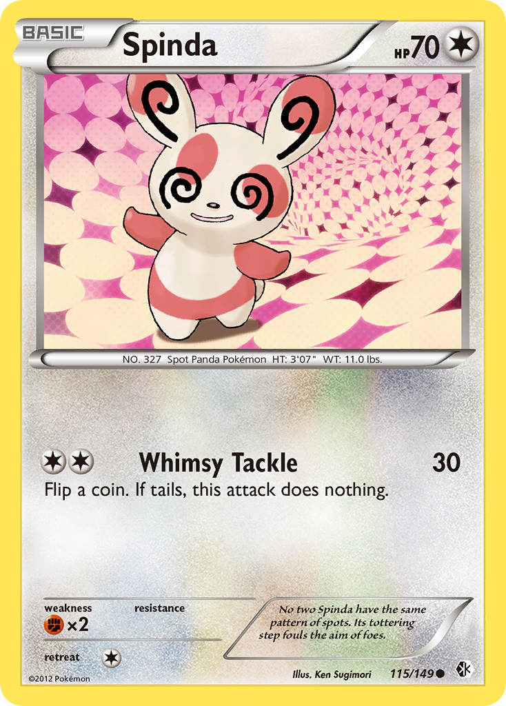 Spinda (115/149) [Black & White: Boundaries Crossed] | Dragon's Lair Comics and Fantasy Houston TX