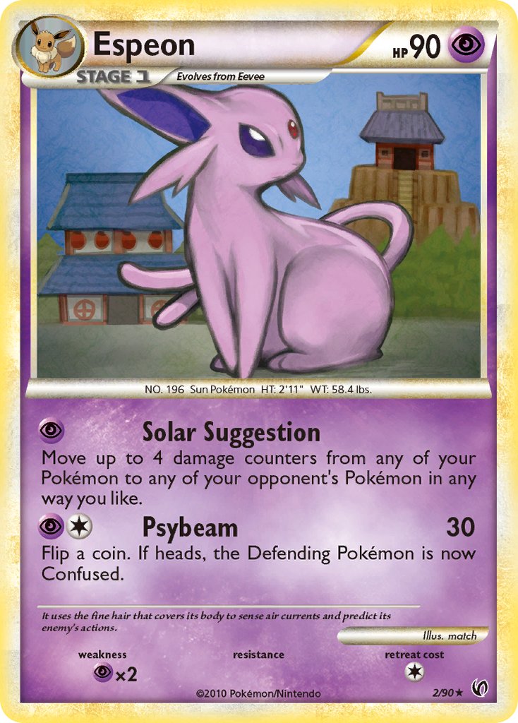 Espeon (2/90) (Theme Deck Exclusive) [HeartGold & SoulSilver: Undaunted] | Dragon's Lair Comics and Fantasy Houston TX