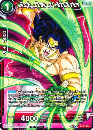 Broly, Crown of Retribution (P-177) [Promotion Cards] | Dragon's Lair Comics and Fantasy Houston TX