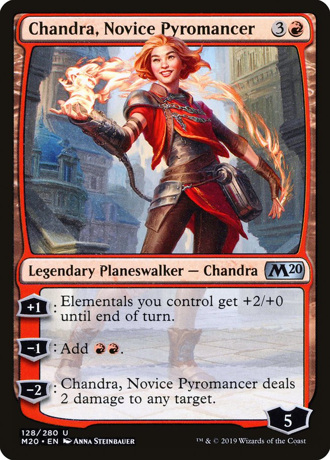 Chandra, Novice Pyromancer [Core Set 2020] | Dragon's Lair Comics and Fantasy Houston TX