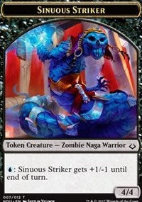 Sinuous Striker // Zombie Double-Sided Token [Hour of Devastation Tokens] | Dragon's Lair Comics and Fantasy Houston TX