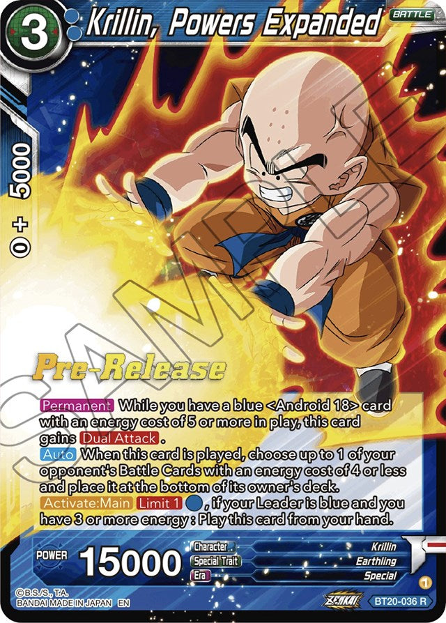 Krillin, Powers Expanded (BT20-036) [Power Absorbed Prerelease Promos] | Dragon's Lair Comics and Fantasy Houston TX