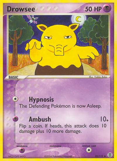 Drowzee (32/112) [EX: FireRed & LeafGreen] | Dragon's Lair Comics and Fantasy Houston TX