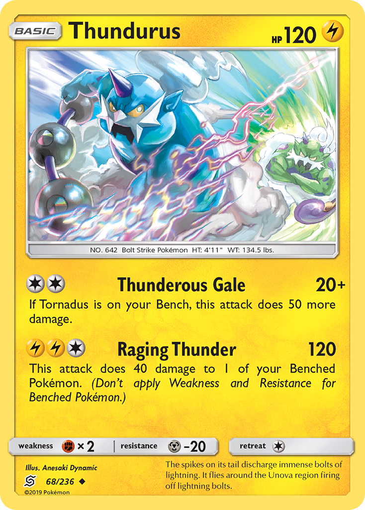 Thundurus (68/236) [Sun & Moon: Unified Minds] | Dragon's Lair Comics and Fantasy Houston TX