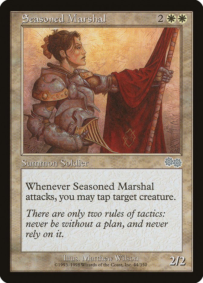 Seasoned Marshal [Urza's Saga] | Dragon's Lair Comics and Fantasy Houston TX