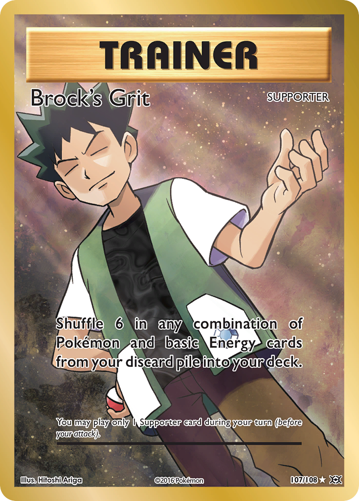 Brock's Grit (107/108) [XY: Evolutions] | Dragon's Lair Comics and Fantasy Houston TX