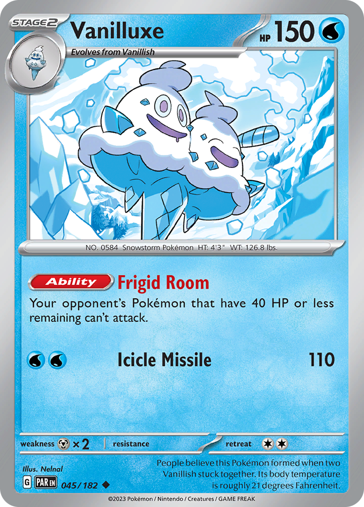 Vanilluxe (045/182) [Scarlet & Violet: Paradox Rift] | Dragon's Lair Comics and Fantasy Houston TX