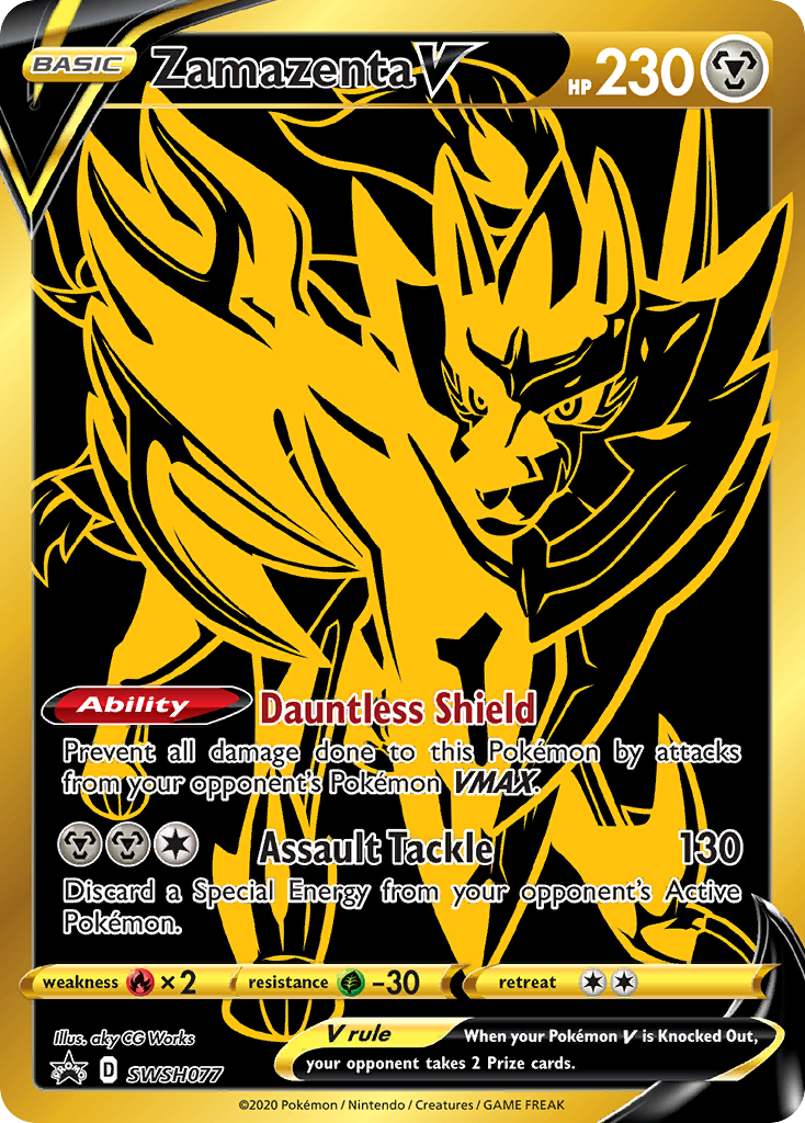 Zamazenta V (SWSH077) [Sword & Shield: Black Star Promos] | Dragon's Lair Comics and Fantasy Houston TX