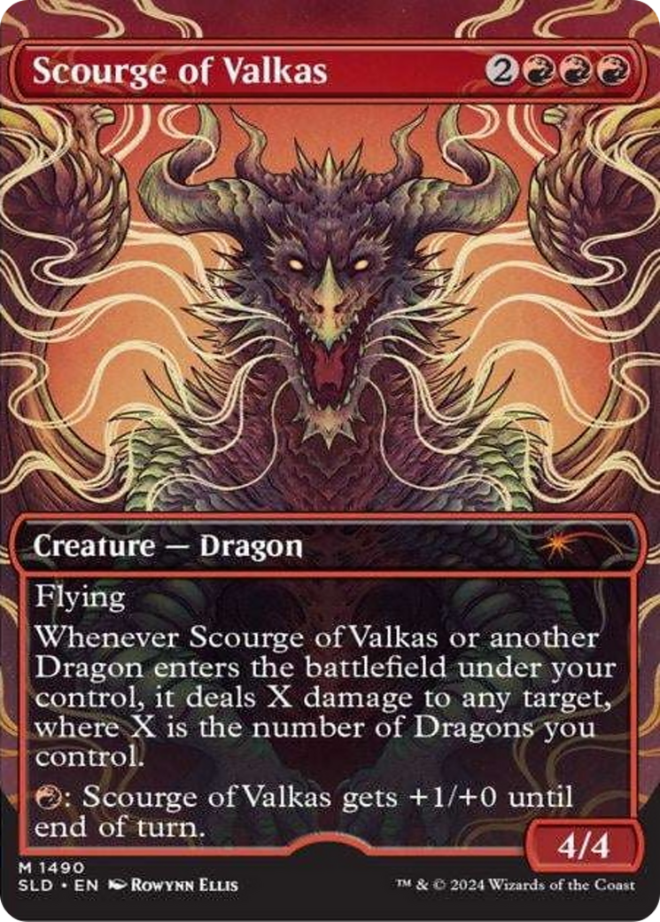 Scourge of Valkas (Rainbow Foil) [Secret Lair Drop Series] | Dragon's Lair Comics and Fantasy Houston TX