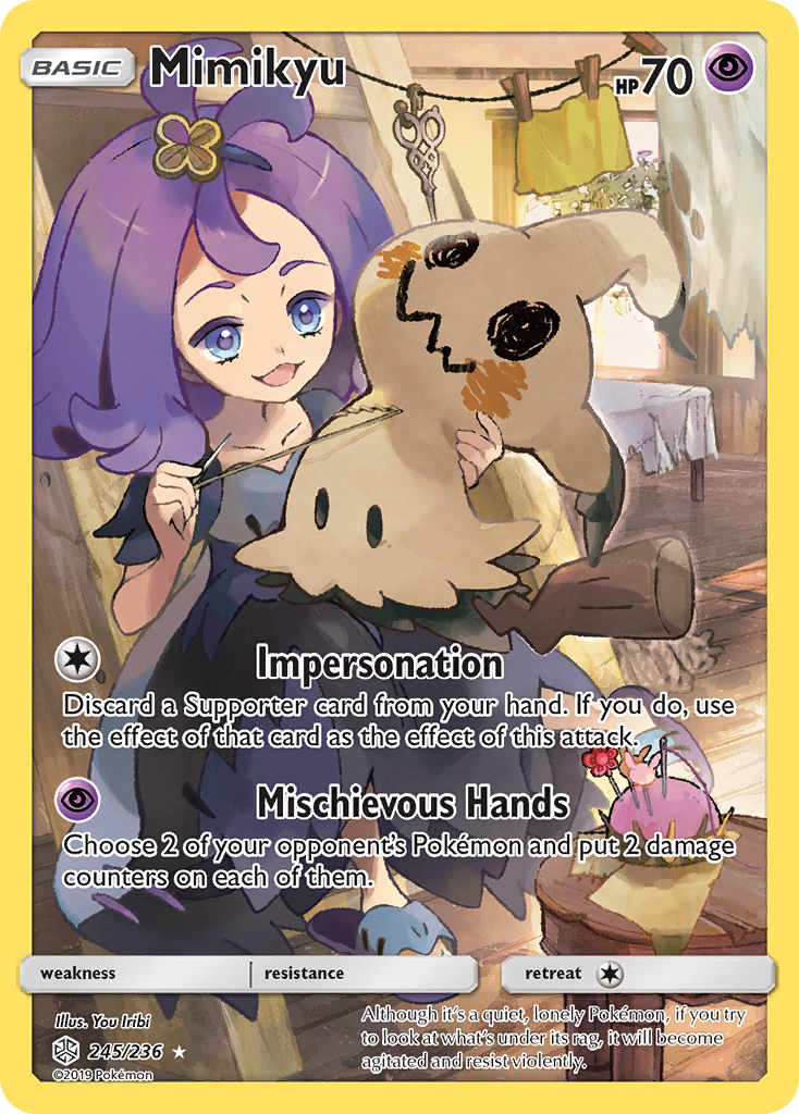 Mimikyu (245/236) [Sun & Moon: Cosmic Eclipse] | Dragon's Lair Comics and Fantasy Houston TX