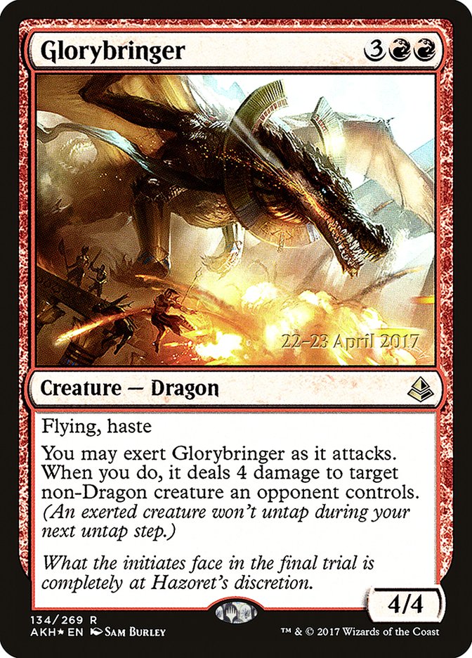 Glorybringer [Amonkhet Prerelease Promos] | Dragon's Lair Comics and Fantasy Houston TX