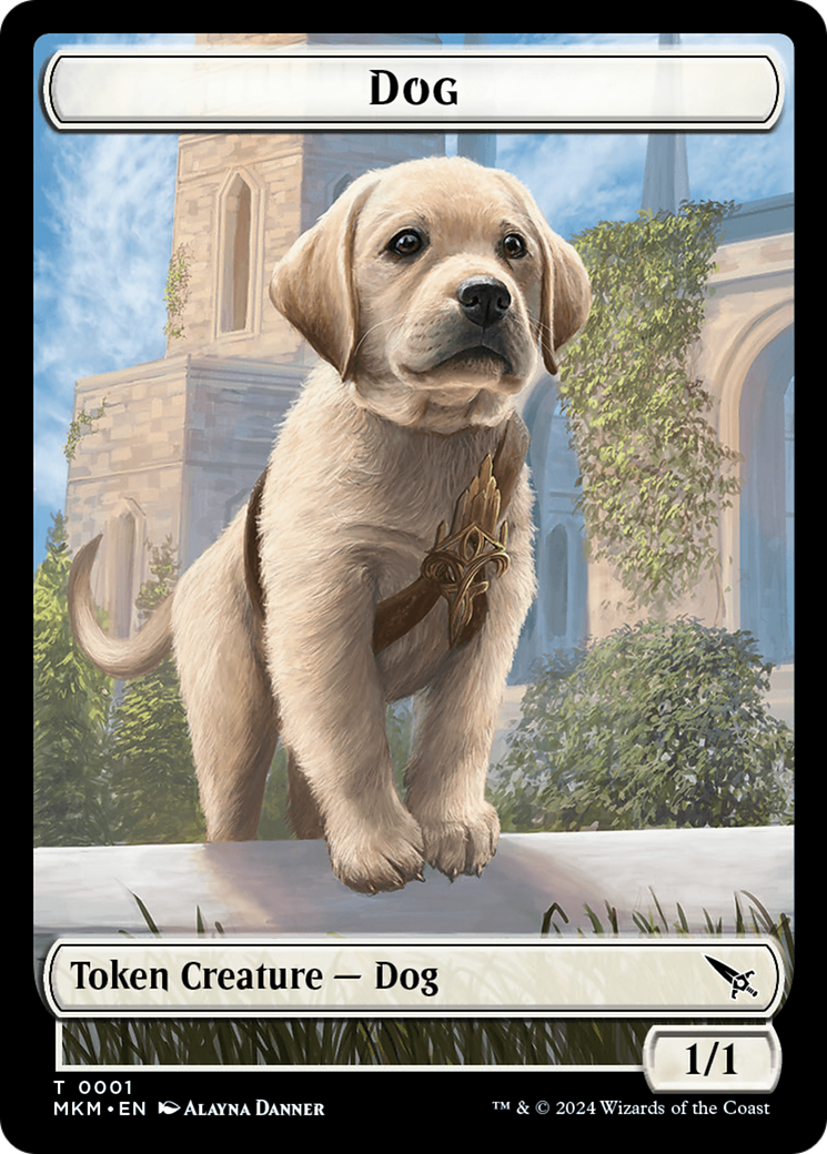 Thopter (0020) // Dog Double-Sided Token [Murders at Karlov Manor Tokens] | Dragon's Lair Comics and Fantasy Houston TX