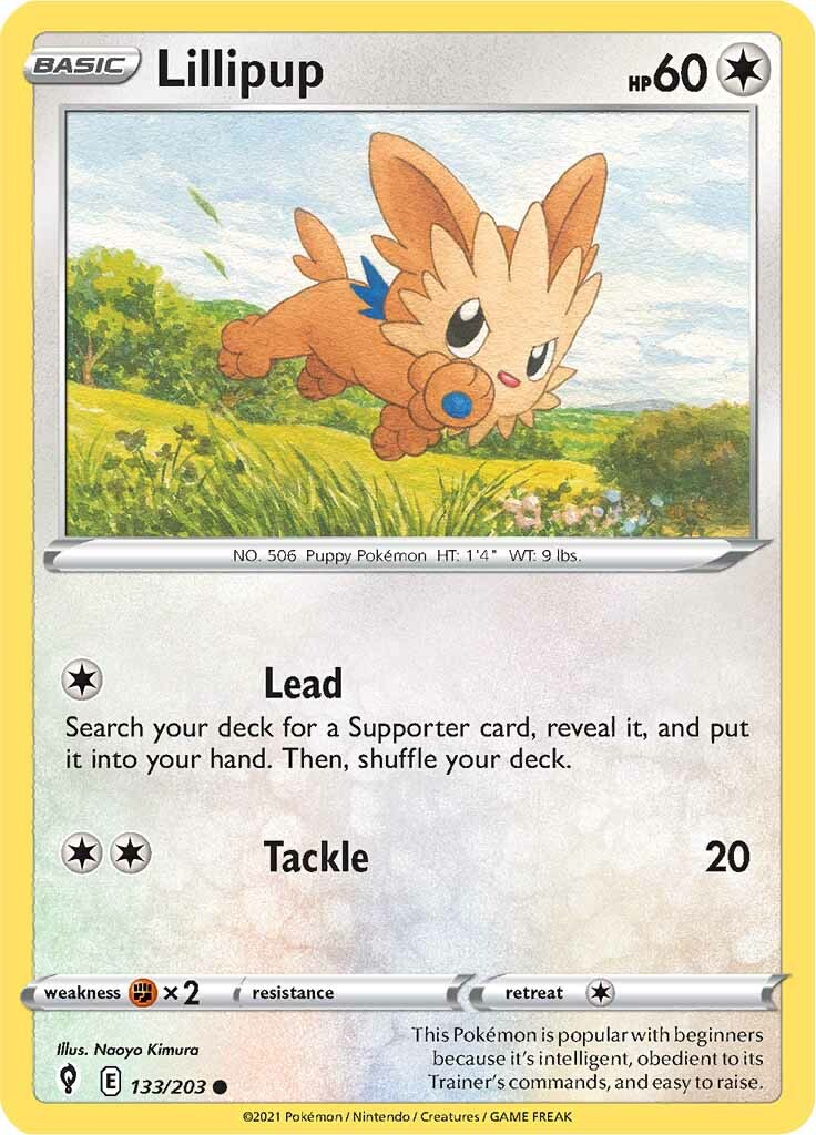 Lillipup (133/203) [Sword & Shield: Evolving Skies] | Dragon's Lair Comics and Fantasy Houston TX