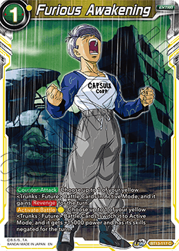 Furious Awakening (Common) (BT13-117) [Supreme Rivalry] | Dragon's Lair Comics and Fantasy Houston TX