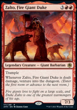 Zalto, Fire Giant Duke (Promo Pack) [Dungeons & Dragons: Adventures in the Forgotten Realms Promos] | Dragon's Lair Comics and Fantasy Houston TX