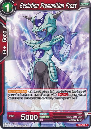 Evolution Premonition Frost (BT1-017) [Galactic Battle] | Dragon's Lair Comics and Fantasy Houston TX