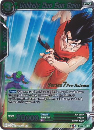 Unlikely Duo Son Goku (BT7-053_PR) [Assault of the Saiyans Prerelease Promos] | Dragon's Lair Comics and Fantasy Houston TX