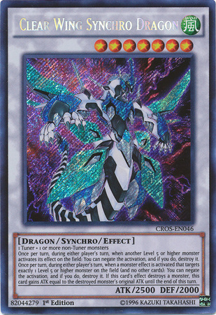 Clear Wing Synchro Dragon [CROS-EN046] Secret Rare | Dragon's Lair Comics and Fantasy Houston TX