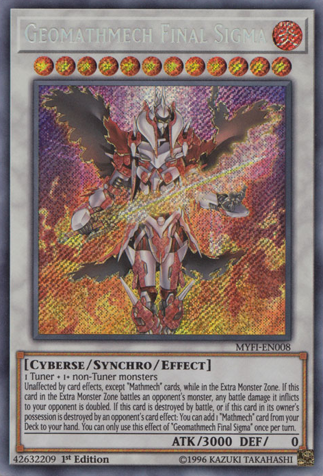 Geomathmech Final Sigma [MYFI-EN008] Secret Rare | Dragon's Lair Comics and Fantasy Houston TX