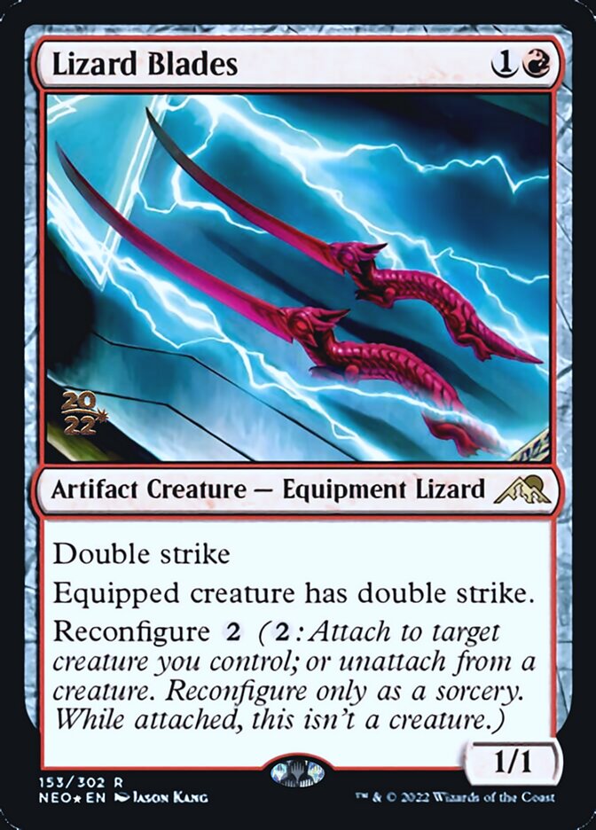 Lizard Blades [Kamigawa: Neon Dynasty Prerelease Promos] | Dragon's Lair Comics and Fantasy Houston TX