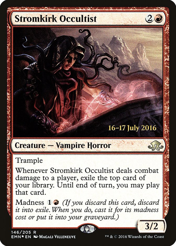 Stromkirk Occultist [Eldritch Moon Prerelease Promos] | Dragon's Lair Comics and Fantasy Houston TX