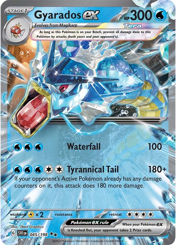 Gyarados ex (045/198) [Scarlet & Violet: Base Set] | Dragon's Lair Comics and Fantasy Houston TX