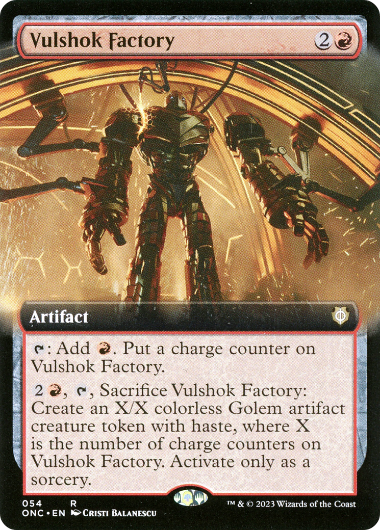 Vulshok Factory (Extended Art) [Phyrexia: All Will Be One Commander] | Dragon's Lair Comics and Fantasy Houston TX