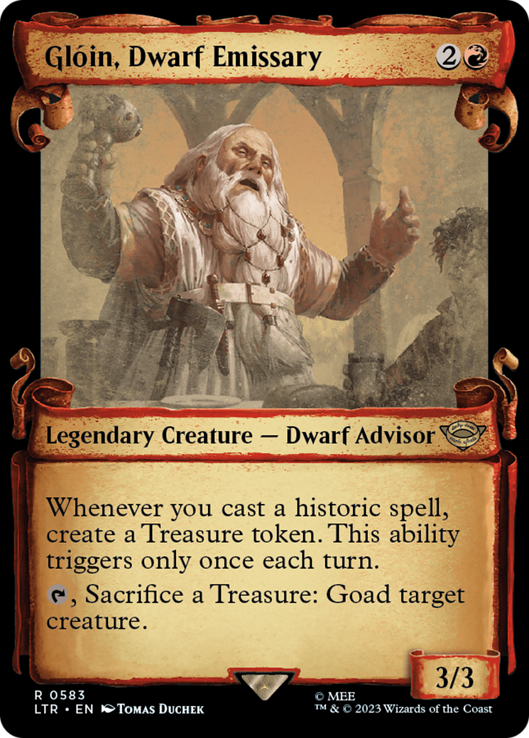 Gloin, Dwarf Emissary [The Lord of the Rings: Tales of Middle-Earth Showcase Scrolls] | Dragon's Lair Comics and Fantasy Houston TX