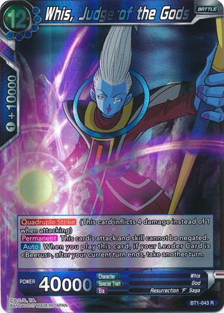 Whis, Judge of the Gods (BT1-043) [Galactic Battle] | Dragon's Lair Comics and Fantasy Houston TX