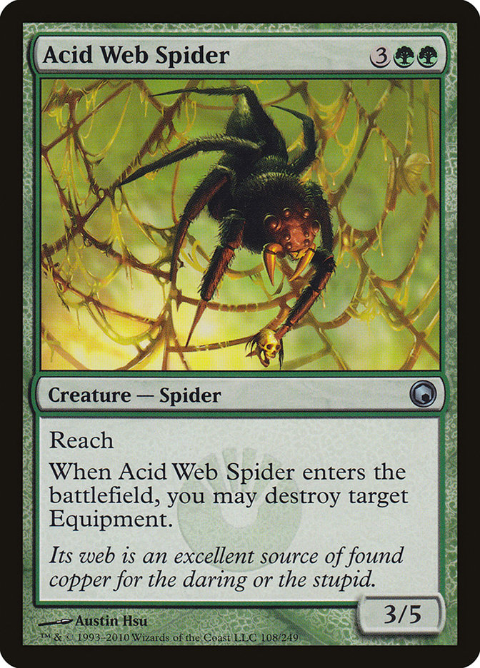 Acid Web Spider [Scars of Mirrodin] | Dragon's Lair Comics and Fantasy Houston TX