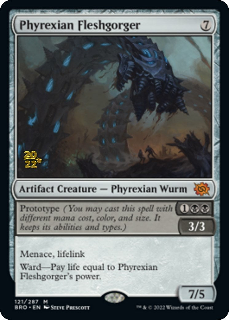 Phyrexian Fleshgorger [The Brothers' War Prerelease Promos] | Dragon's Lair Comics and Fantasy Houston TX