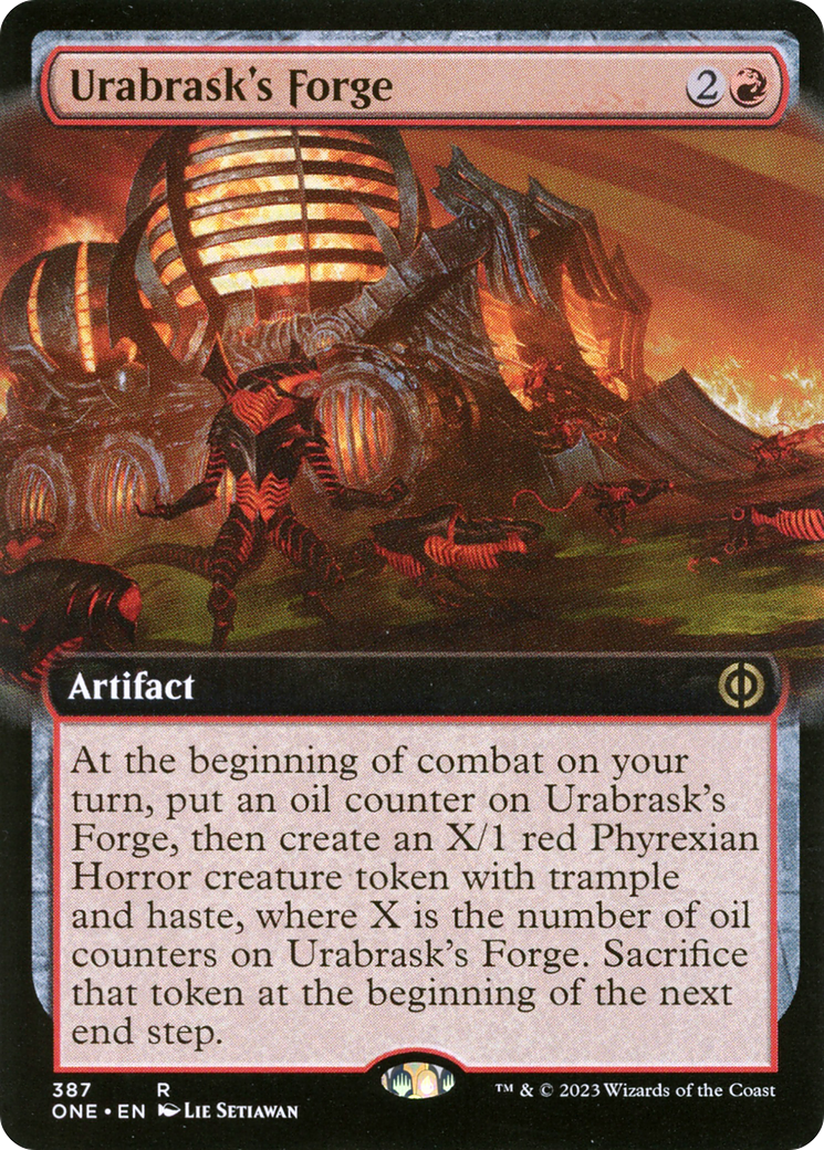 Urabrask's Forge (Extended Art) [Phyrexia: All Will Be One] | Dragon's Lair Comics and Fantasy Houston TX