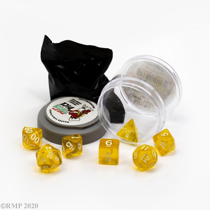 LUCKY DICE - CLEAR YELLOW | Dragon's Lair Comics and Fantasy Houston TX