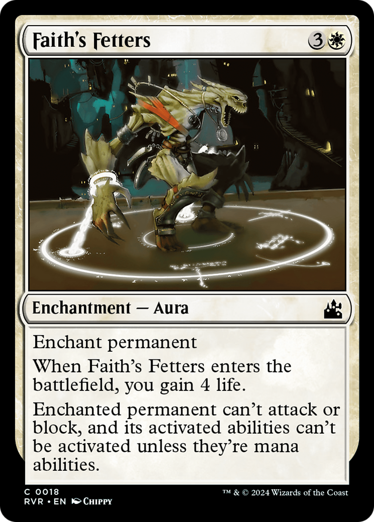 Faith's Fetters [Ravnica Remastered] | Dragon's Lair Comics and Fantasy Houston TX