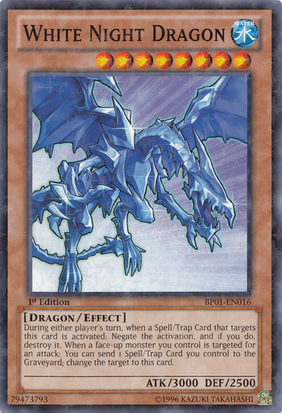 White Night Dragon [BP01-EN016] Starfoil Rare | Dragon's Lair Comics and Fantasy Houston TX