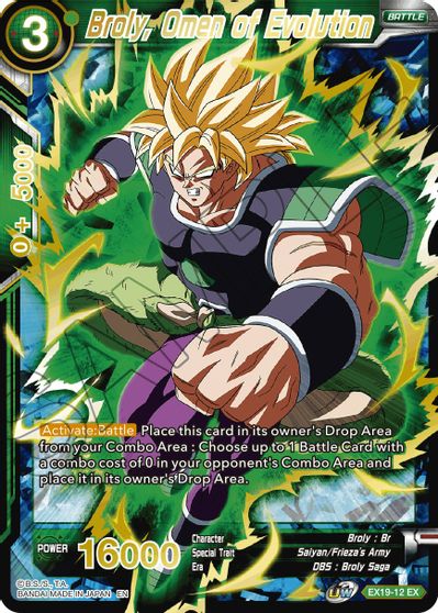 Broly, Omen of Evolution (EX19-12) [Special Anniversary Set 2021] | Dragon's Lair Comics and Fantasy Houston TX