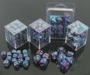 Chessex Gemini 5 Poly Purple Teal/Gold Poly 7 Set | Dragon's Lair Comics and Fantasy Houston TX