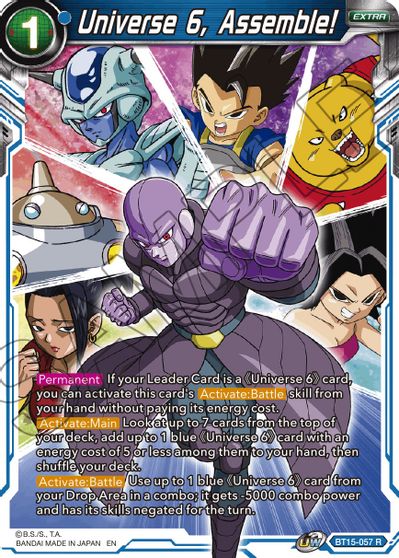 Universe 6, Assemble! (BT15-057) [Saiyan Showdown] | Dragon's Lair Comics and Fantasy Houston TX