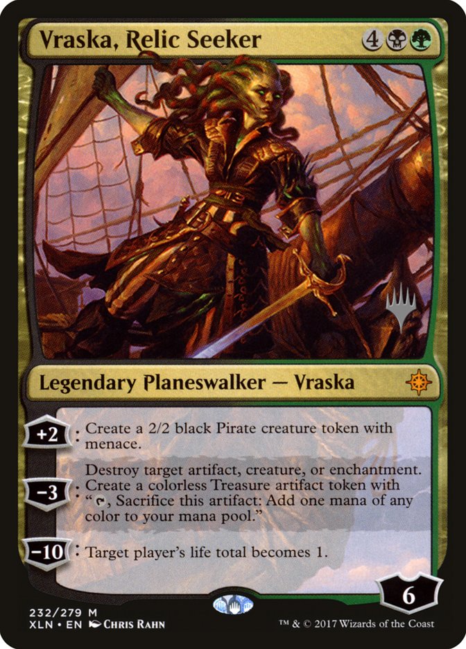 Vraska, Relic Seeker (Promo Pack) [Ixalan Promos] | Dragon's Lair Comics and Fantasy Houston TX