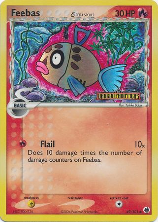 Feebas (49/101) (Delta Species) (Stamped) [EX: Dragon Frontiers] | Dragon's Lair Comics and Fantasy Houston TX