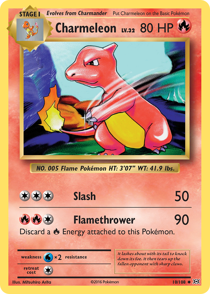 Charmeleon (10/108) [XY: Evolutions] | Dragon's Lair Comics and Fantasy Houston TX