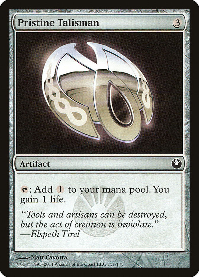 Pristine Talisman (Game Day) [New Phyrexia Promos] | Dragon's Lair Comics and Fantasy Houston TX