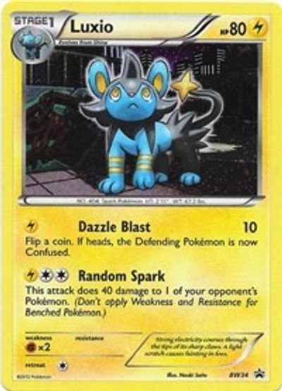 Luxio (BW34) (Cosmos Holo) [Black & White: Black Star Promos] | Dragon's Lair Comics and Fantasy Houston TX