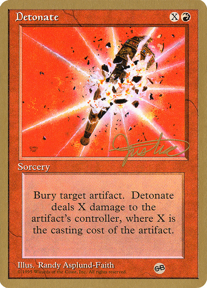 Detonate (Mark Justice) (SB) [Pro Tour Collector Set] | Dragon's Lair Comics and Fantasy Houston TX